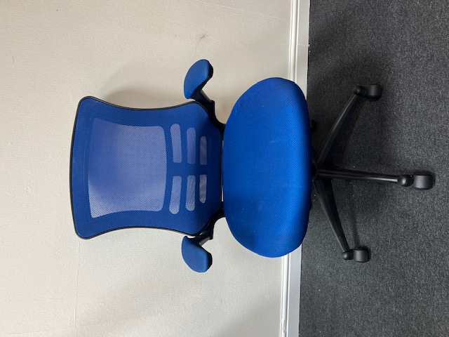 Mesh Back Blue Operator Chairs