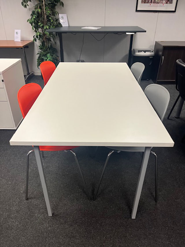 1600 x 800 White Canteen Table