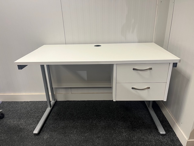 1200 x 600 White Desk