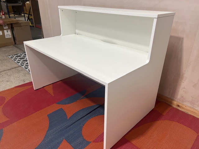 White Reception Desk